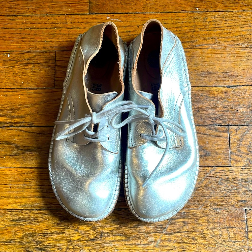 Birkenstock Gary Oxford 38 Silver metallic Lace Up